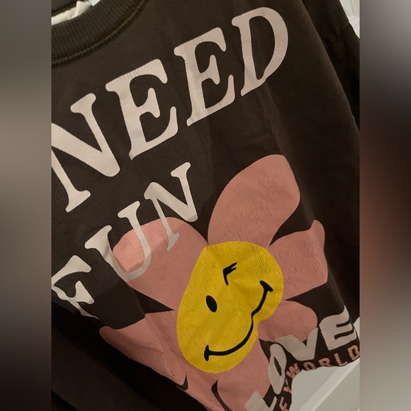 2 for $25! Zara Cute flower print long sleeve shirt - Picture 2 of 5